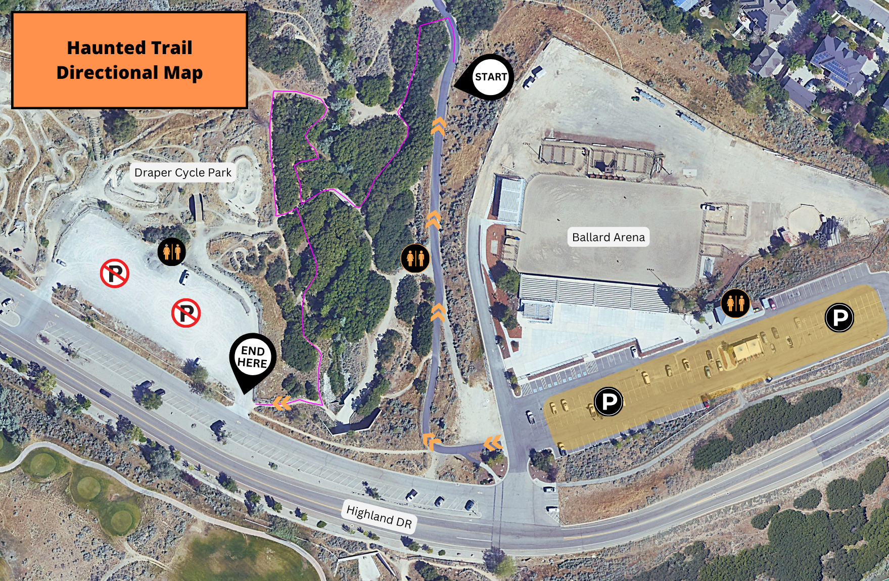 Haunted Trail Map
